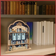 CVMAX Books Read Tracker, Books Read This Year Wooden Reading Tracker Signage, Creative 2D Handmade 