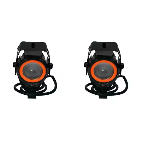 2X U7 Electric Scooter LED Spotlight Highlight Flashing Angel Eyes Motorcycle LED Light For Electric