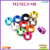 Colorful Aluminum Tapered spherical gasket Washer Belleville Washer M2/M2.5-M8 - Anodized Cone Space