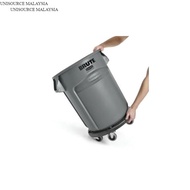 Rubbermaid Commercial Products Rubbermaid 75.7L Grey Polyethylene Waste Paper Bin