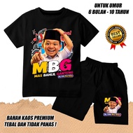 KATUN Boys and girls cotton t-shirt set, mbg mas song, handsome bahlil