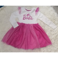 Girl BARB!E Longsleeve Cotton Tutu Dress