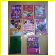 ◴ ◪ ✻ 2nd Hand - Grade 7 Seven Academic School Learning Text Book K-12 - English Literature Math Sc