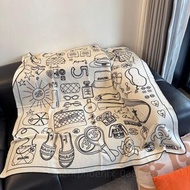 💜CHANEL 絲絨雙面山羊絨圍巾