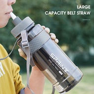 Brand 1000ml BPA Free Sport Drinking Water Bottle with Straw 1L 2L 3L Plastic Water Drinking Bottle
