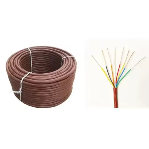 Thermostat Wire 18 Gauge Solid Copper Conductor ETL Listed CL2 Cable Indoor/Outdoor Low-voltage Cont