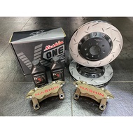HONDA JAZZ GE 08-13 NASHIN K1 SERIES MINI 6POT 302MM BRAKE KIT