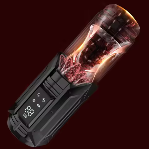 APP Wireless Male Pleasure Cup 7 Modes Sucking Rotating Licking Thrusting Rechargeable Waterproof Si