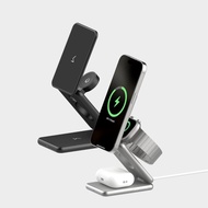 【UNIU】Z3 三合一折疊無線充電器 (兼容 MagSafe)