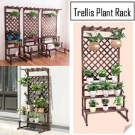 Plant Rack Wooden Stainless Steel Plant Stand Flower Display Stands Flower Outdoor Rust Resistance