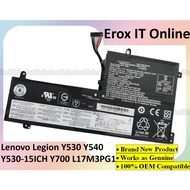 BATTERY LAPTOP L.E.N.O.V.O Legion Y530 Y530-15ICH Y540 Y7000 Y700 L17C3PG1 L17L3PG1 L17M3PG3 L17M3PG