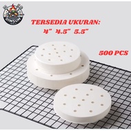 Tiger Pack Dimsum Paper 4" 4.5"/ 5.5/ Contents 500 Sheets of 13cm Klakat dimsum Paper 15cm Klakat Ba