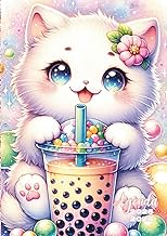 Agenda Scolaire Chat Kawaii: A COLORIER | Journalier, une Page par Jour | 12 x 17 cm | Pour Ecole El