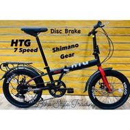 Folding Bike / Basikal Lipat Velcro Exotic / Folding Bike / Shimano 7speed Discbrake / BASIKAL LIPAT SHIMANO GEARSET