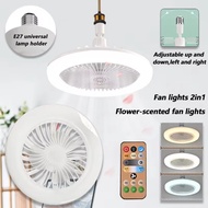 30W 50W Ceiling Fan with Light With Remote Control Smart Fanlight Lights Bulb With Electric And 2 IN