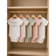 [MALAYSIA STOCK] 6-9 MONTH BABY SHORT SLEEVE I COTTON POLYESTER BABY ROMPER.
