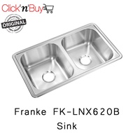 Franke LNX 620B Sink. Also known as FK-LNX620B. Stainless Steel 304. Switzerland Origin. Local SG St