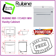 RUBINE RBF-1154D1 WH Vanity Cabinet / FREE EXPRESS DELIVERY