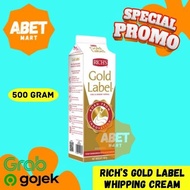 Rich Gold Whipped Cream Cair 907Gr - 907 Gr Whip Krim Richs Rich’s Kue Topping Roti Pak Pcs Dus Same