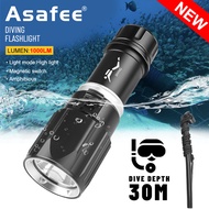 ASAFEE D180 Ultra bright Asafee diving flashlight original D180 XHP70 LED scuba diving flashlight fo