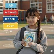 [10 Books - 120 Gsm] Doraemon Premium A5 Student Notebook 96 pages - 4 Boxes