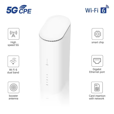 5G Modem WiFi-6 Router 5G CPE Router with multi sim card slot 1 LAN /1 WAN 2.4G+5.8G Wifi Router for