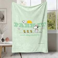 ผ้าห่มฟลานเนล Peanuts Snoopy Camping "Park It And Stay Awhile" ผ้าห่มฟลีซนุ่มสบายลาย Snoopy & Woodst