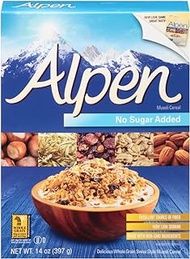 Alpen Muesli Cereal No Sugar Added, 3 Pack of 14 Ounce Boxes