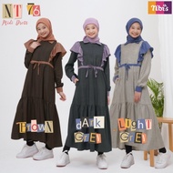 Gamis Teen NT 076 - Gamis Remaja Nibras - Midi Dress Anak Perempuan