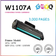 (WITH CHIP) Compatible Toner Cartridge for HP W1107A / 1107 / 107A / 107W / MFP 135a / 137fnw 1107 W