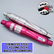 💥💥Cyclone Tech [Stainless Steel & Besi]  Centre Bullet Resonator 100% Max Racing Exhaust Original💯💯✅