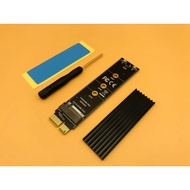 Express 3.0 X1 To M.2 M Key Interface Nvme Ssd Pcie M.2 Riser Card Adapter Heatsink Ssd 2230 2242 22