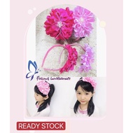 Cekak rambut bunga/ Hairband Floral headband /Cute Headband/Kids Hair Accessories/Cekak Rambut Comel