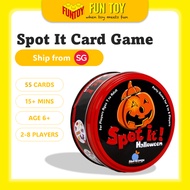 (FunToy SG) Spot it! Halloween - Dobble Kids Birthday Party Card - Party Game 2-6+ Players Age 6+