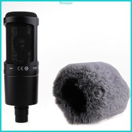 RPAN Windscreen Pop Filter Furry Windscreen Muff Wind Microphone Cover for AT2020