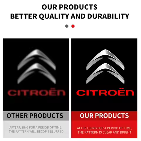 2Pcs Led Car Door Welcome Light Logo Projection lamp for Citroen C2 C3 C4 C5 C6 C8 DS3 A51 XSARA PIC