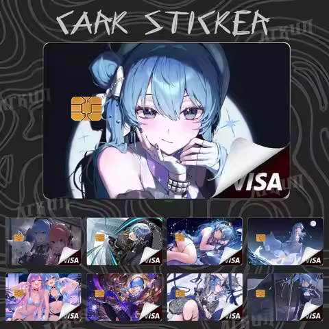 Pretty Hot Girl Suisei Hoshimachi Virtual Artists Card Stickers Protection Creative Credit Debit Car