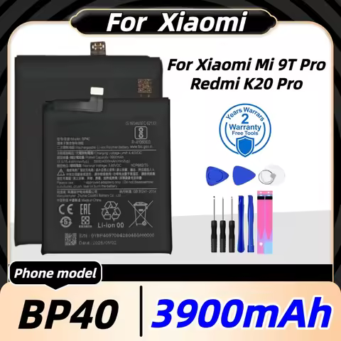 BP40 Battery 3900mAh For Xiaomi Redmi K20 Pro / Mi 9T Pro BP40 High Quality Phone Replacement Batter