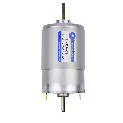555 Miniature DC Gear Motor Dual-axis High-speed Motor 12V 24V Speed-adjustable Small Motor Can Be I