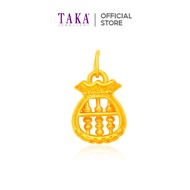 TAKA Jewellery 999 Pure Gold Lightweight Abacus Pendant