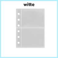 WITTE Multiple Pockets Sleeve, Transparent A7 Photocard Binder Sheets, PP Acid Free Photocard Holder