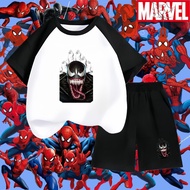 Children's Clothing Set Short-Sleeved T-Shirt + Shorts 2-Piece Spiderman Superhero 011