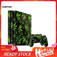  Green Leaf Console+Controller Stickers Set Decal Cover Skin for PS4 Pro