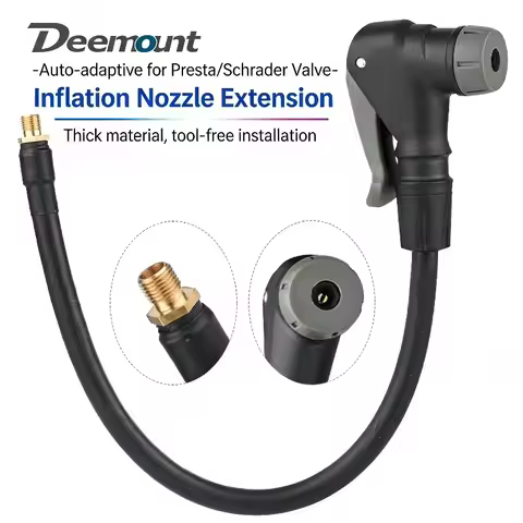 Inflatable Extension Tube Schrade Presta Valve Adapter Mountain Road Bike Pump Hose Conversion Head 