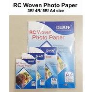Quaff RC Woven Photo Paper 3R/ 4R/ 5R/ A4 size