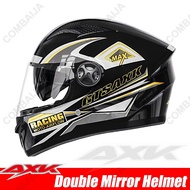 🥇การป้องกันที่ดีเยี่ยม🥇AXK ดีไซน์กระจกคู่ หมวกนิรภัย หมวกกันน็อค 53-63cm กันหมอก ทนต่อการสึกหรอ กันแ