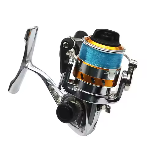 100 Type Spinning Reels, Metal Spinning Fishing Reel with 4.3:1 High Speed Gear Ratio, Lightweight 2