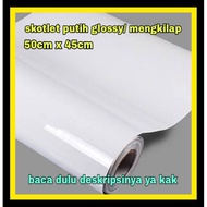 Glossy white scotch tape, shiny white scotch tape
