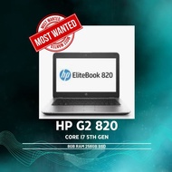 Laptop HP G2 820 core i7 5th gen 8gb RAM 256gb SSD (Refurbished)