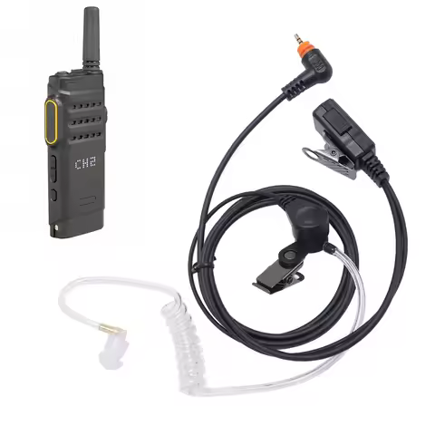 2 Way Radio Earpiece with Mic Wireless Surveillance Headpiece Acoustic Tube Headset For Motorola SL1